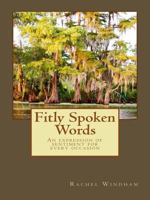 cover image of Fitly Spoken Words